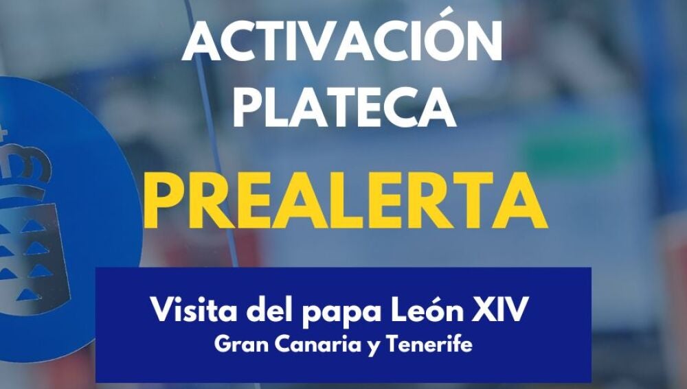 Prealerta en Canarias por visita Papa León XIV