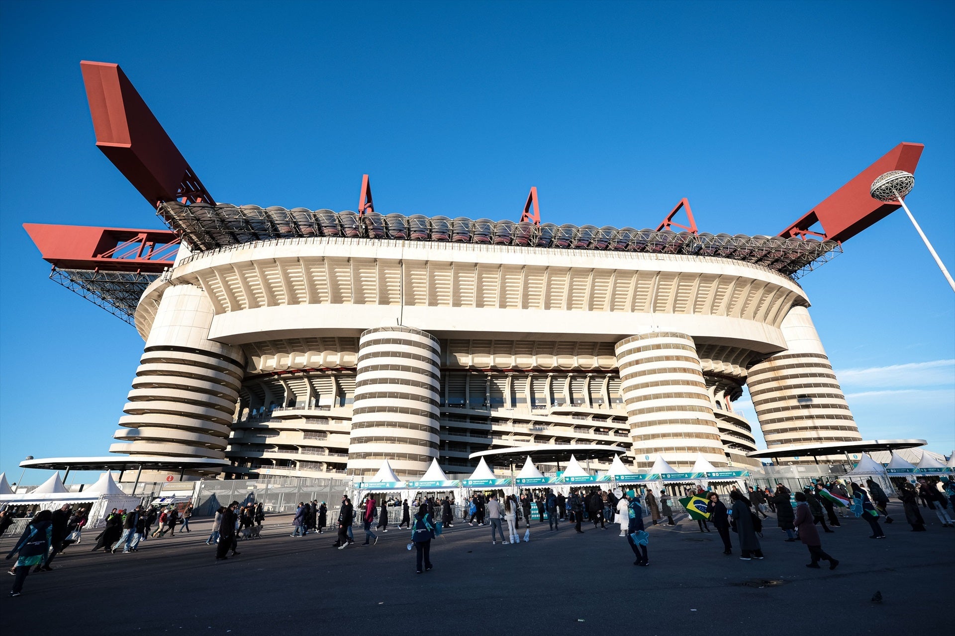 Imagen de archivo del estadio de San Siro Imagen de archivo del estadio de San Siro