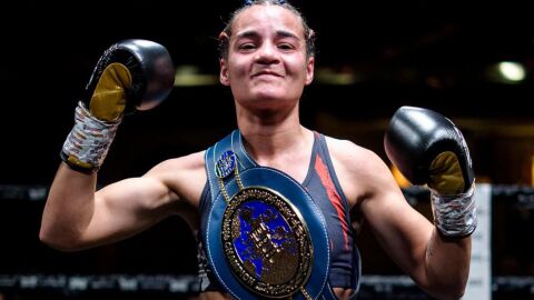 Sheila Mart&iacute;nez boxeadora Campeona Europa