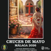 La Federación Malagueña de Peñas presenta el cartel y programa de las Fiestas de la Cruz de Mayo 2026