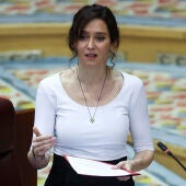 Isabel Díaz Ayuso, en la Asamblea