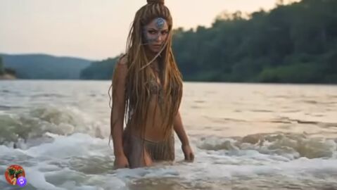 Shakira, en el videoclip promocional de Choka Choka