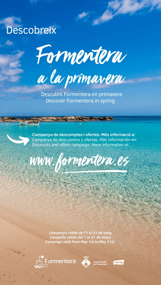 Campaña para descubrir Formentera en primavera Campaña para descubrir Formentera en primavera
