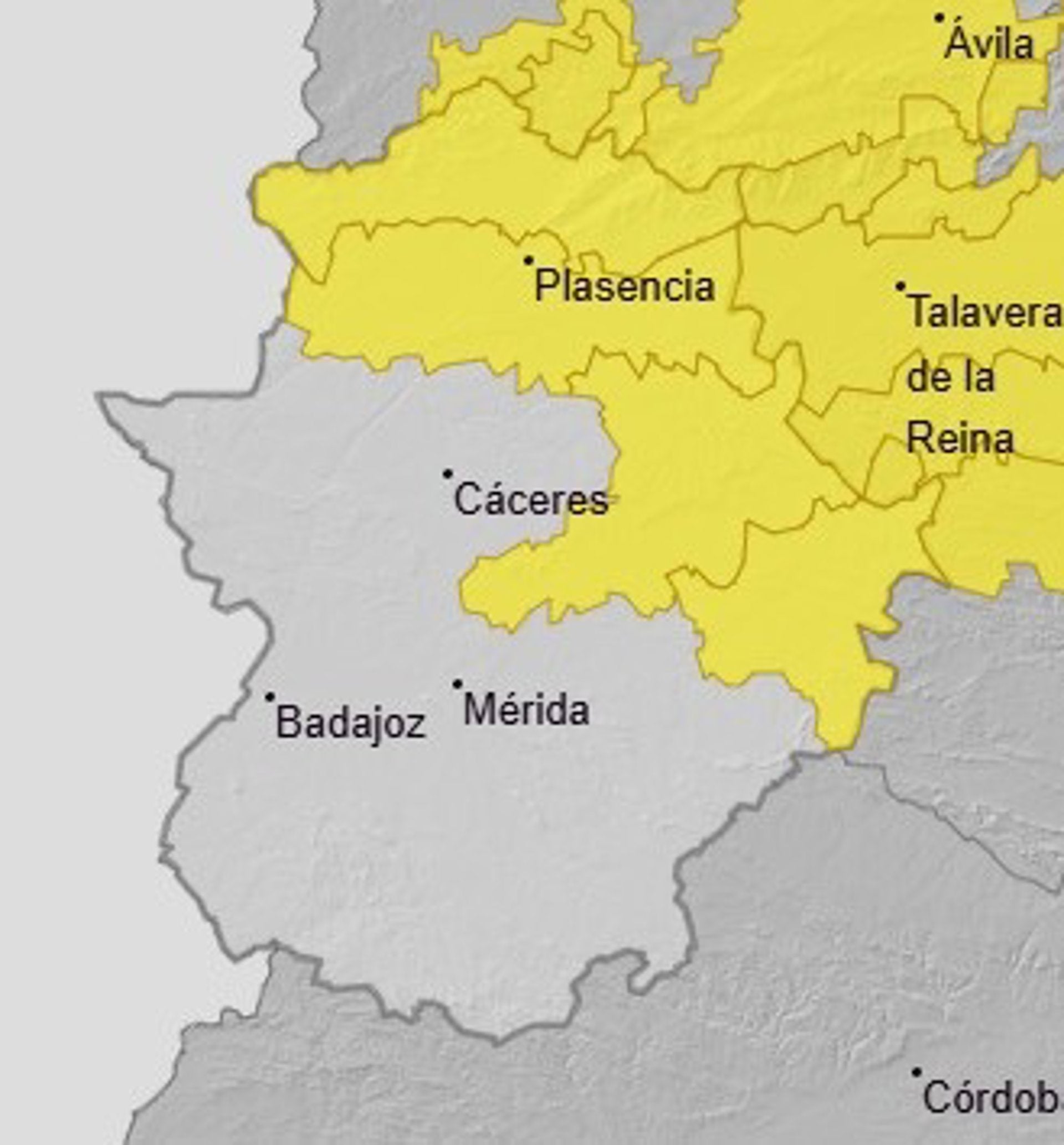 El 112 Extremadura activa este jueves la alerta amarilla por lluvias y tormentas en diversas zonas de la región El 112 Extremadura activa este jueves la alerta amarilla por lluvias y tormentas en diversas zonas de la región