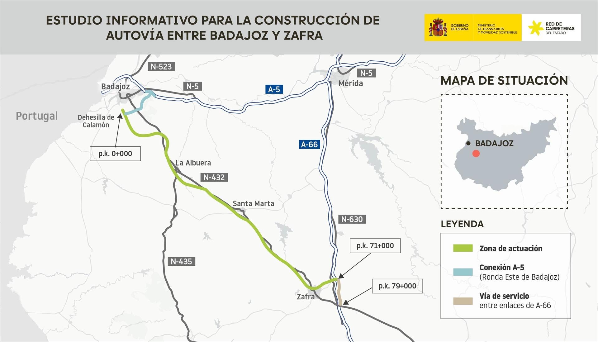 El Ministerio de Transportes aprueba el estudio informativo de la autovía Badajoz-Zafra con 551 millones de inversión El Ministerio de Transportes aprueba el estudio informativo de la autovía Badajoz-Zafra con 551 millones de inversión