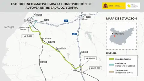 El Ministerio de Transportes aprueba el estudio informativo de la autovía Badajoz-Zafra con 551 millones de inversión El Ministerio de Transportes aprueba el estudio informativo de la autovía Badajoz-Zafra con 551 millones de inversión