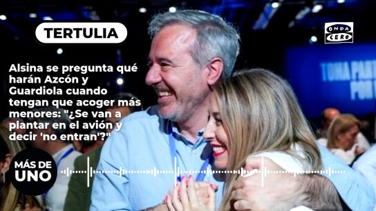 Alsina se pregunta qu&eacute; har&aacute;n Azc&oacute;n y Guardiola cuando tengan que acoger m&aacute;s menores: "&iquest;Se van a plantar en el avi&oacute;n y decir 'no entran'?"