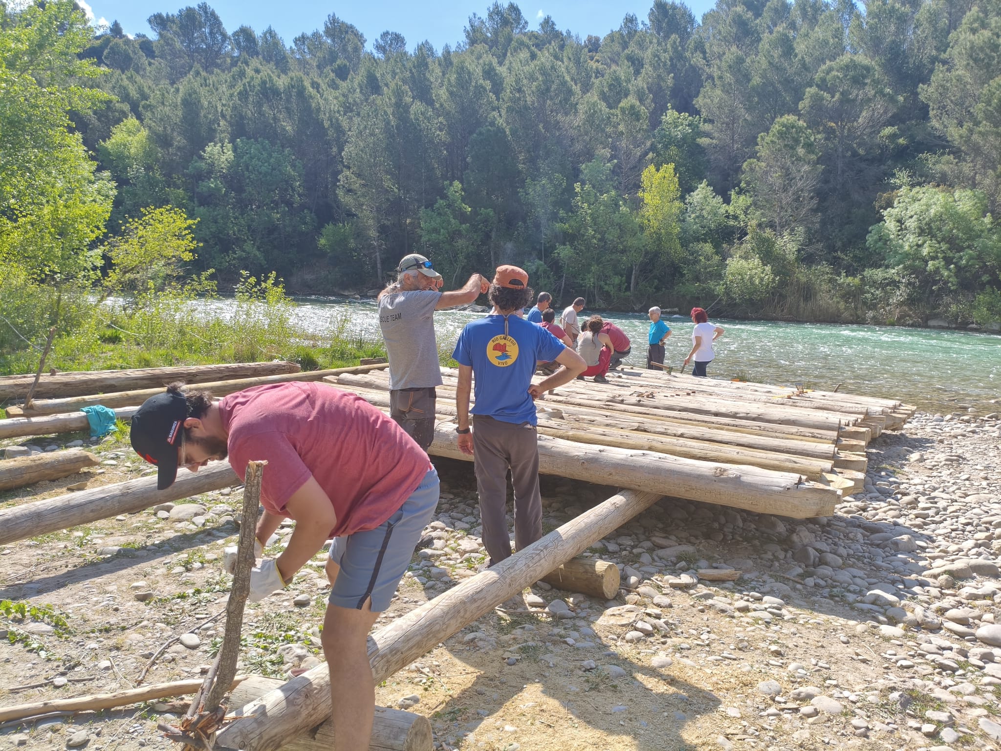Los nabateros de la Galliguera surcarán este domingo las aguas del Gállego Los nabateros de la Galliguera surcarán este domingo las aguas del Gállego