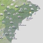 Mapa meteorológico de la Aemet.