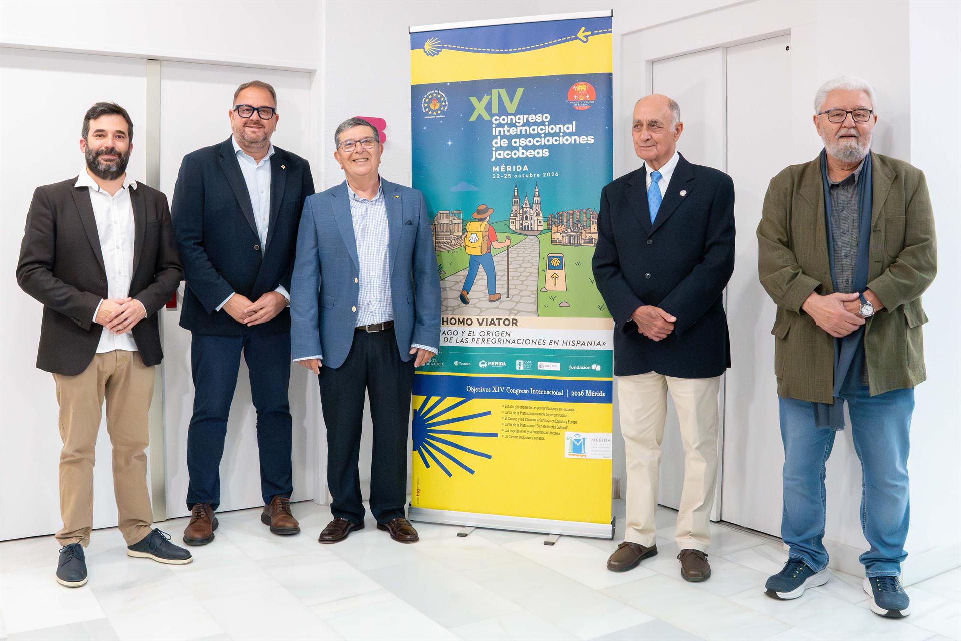 El XIV Congreso Internacional de Asociaciones Jacobeas se celebrará en Mérida del 22 al 25 de octubre El XIV Congreso Internacional de Asociaciones Jacobeas se celebrará en Mérida del 22 al 25 de octubre