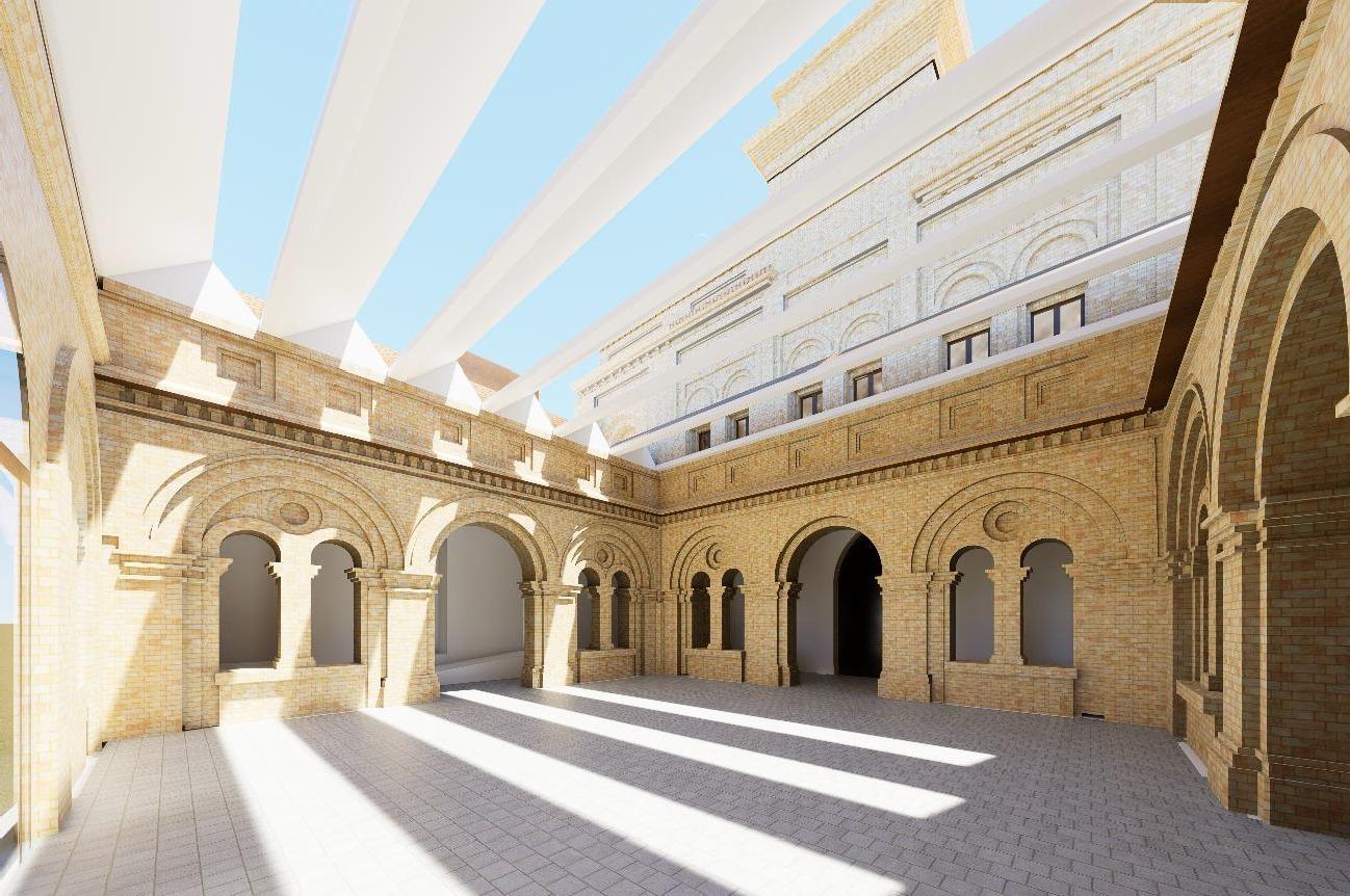 Presentan el proyecto del Centro de Mayores previsto en la cárcel de Torrero Presentan el proyecto del Centro de Mayores previsto en la cárcel de Torrero