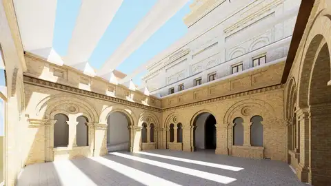 Recreación del Centro de Mayores previsto en la cárcel de Torrero Recreación del Centro de Mayores previsto en la cárcel de Torrero