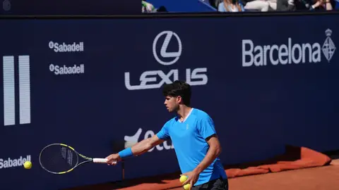 Carlos Alcaraz durante el Conde de Godó Carlos Alcaraz durante el Conde de Godó