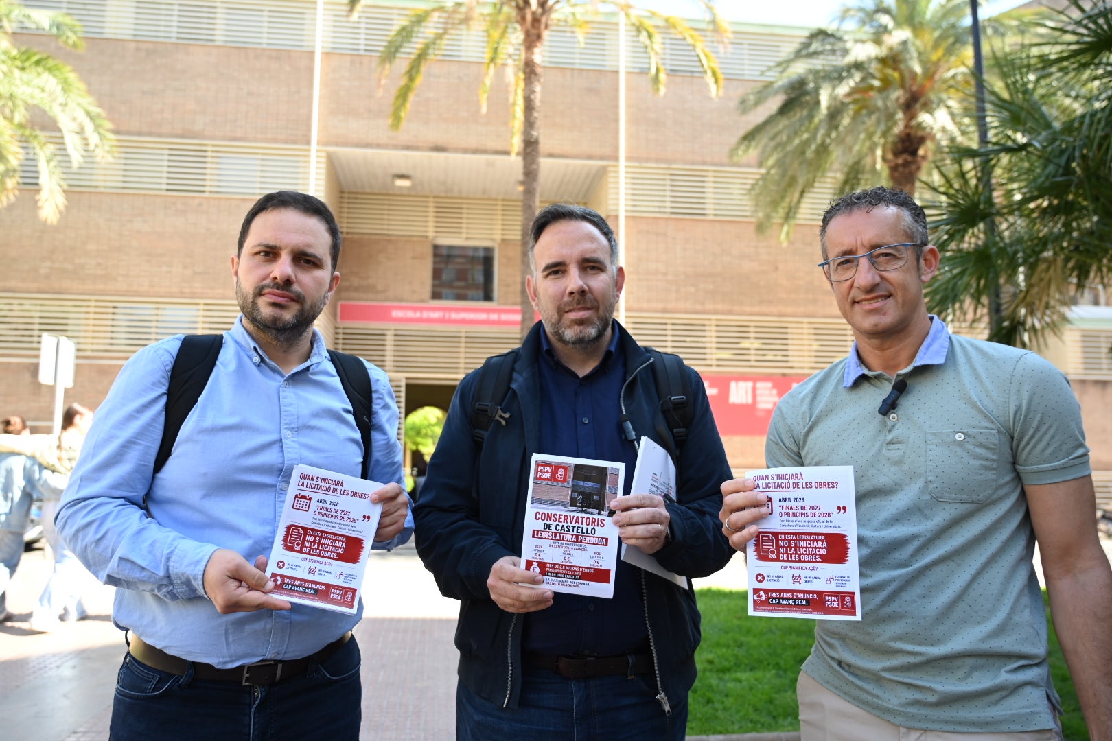 El PSPV denuncia retrasos en los nuevos conservatorios de Castelló y habla de “legislatura perdida” El PSPV denuncia retrasos en los nuevos conservatorios de Castelló y habla de “legislatura perdida”