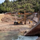La CHS inicia los trabajos, declarados de emergencia, de reparación del azud de Liétor