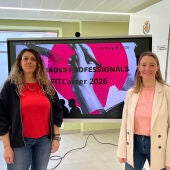 La directora de FITCarrer, Sara Recatalá, y la concejala de Cultura, María Fajardo han presentado la jornada de profesionales. 