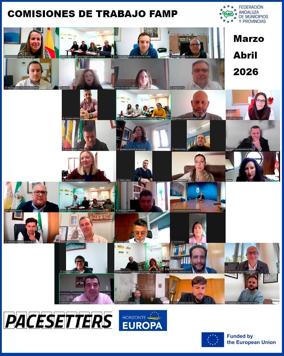 La FAMP presenta los resultados del proyecto cultural europeo PACESETTERS tras los primeros 18 meses de ejecución 4 comisiones sectoriales de trabajo de la FAMP han conocido el desarrollo de los trabajos realizados La FAMP presenta los resultados del proyecto cultural europeo PACESETTERS tras los primeros 18 meses de ejecución 4 comisiones sectoriales de trabajo de la FAMP han conocido el desarrollo de los trabajos realizados