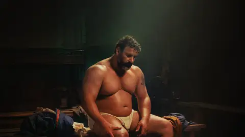 Tomasín Padrón en la película 'La lucha' Tomasín Padrón en la película 'La lucha'