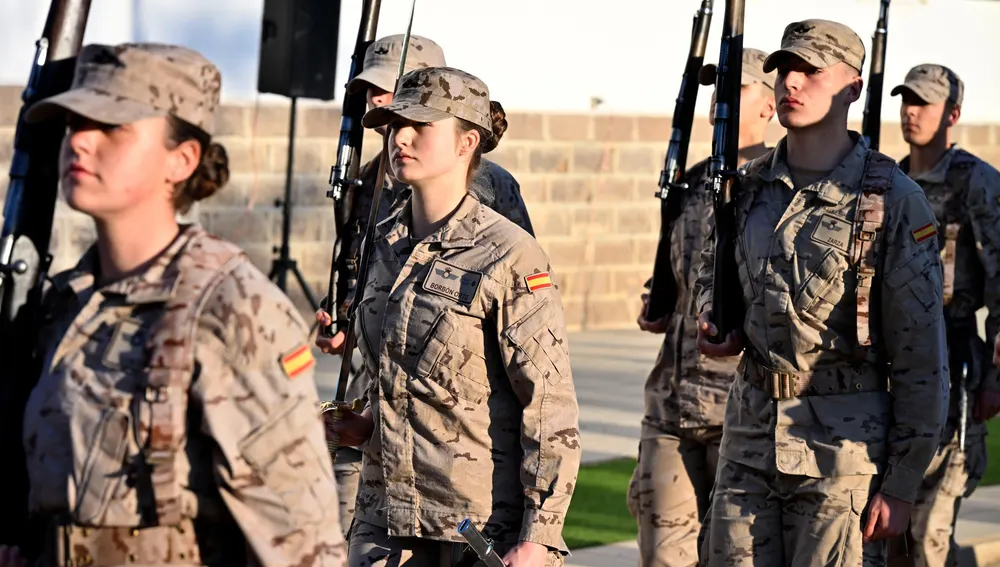 La Princesa Leonor durante su formación militar La Princesa Leonor durante su formación militar