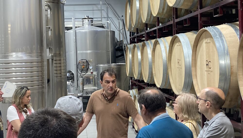 Visita a bodega de O Ribeiro