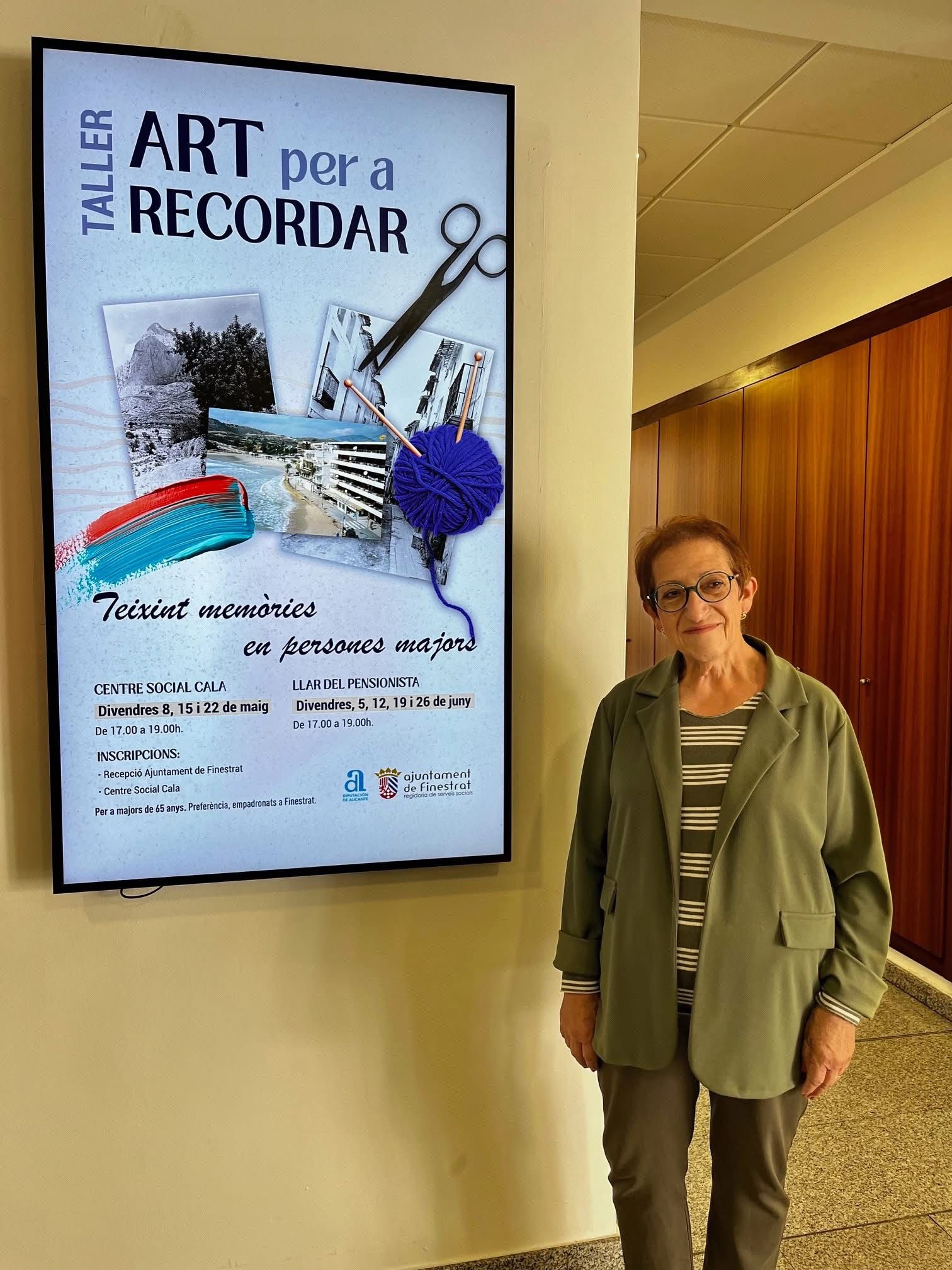 Finestrat impulsa un taller titulado "Arte para recordar" dirigido a personas mayores Finestrat impulsa un taller titulado "Arte para recordar" dirigido a personas mayores