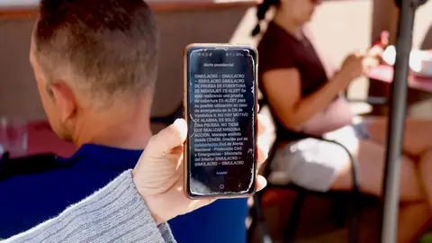 Missatge rebut pel sistema ES-Alert Missatge rebut pel sistema ES-Alert