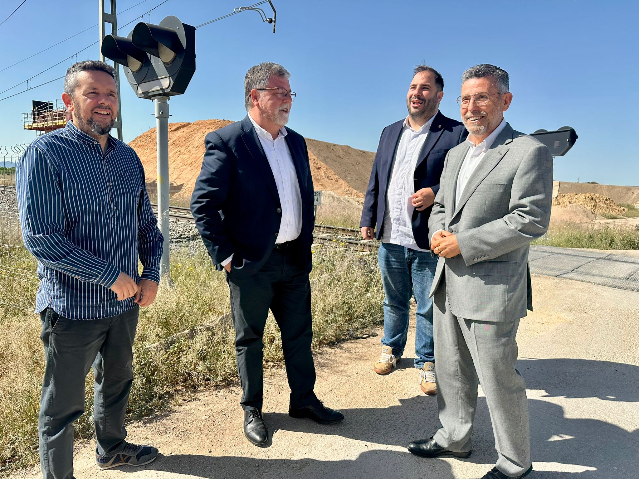 Avanzan las obras para la emilinación definitiva del paso a nivel del Cordel de la Noguera Avanzan las obras para la emilinación definitiva del paso a nivel del Cordel de la Noguera