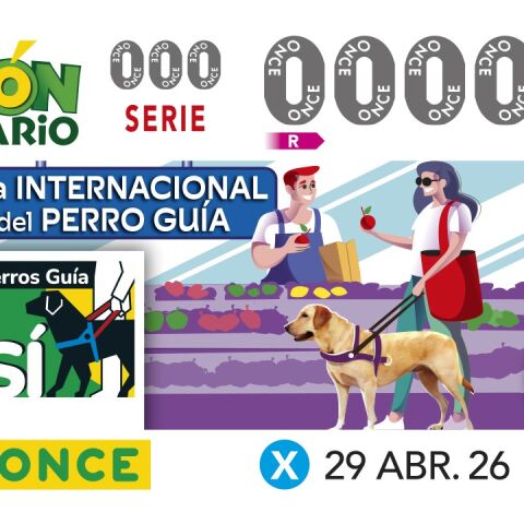 Los perros guía de la ONCE reclaman en Málaga su derecho de acceso a establecimientos de alimentación