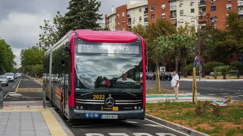 La línea de Tranvibús TB1 llega hasta el Prado de San Sebastián La línea de Tranvibús TB1 llega hasta el Prado de San Sebastián