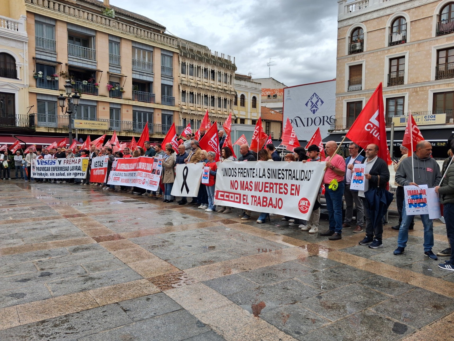 Los sindicatos piden en Ciudad Real un verdadero compromiso para acabar con la siniestralidad laboral Los sindicatos piden en Ciudad Real un verdadero compromiso para acabar con la siniestralidad laboral