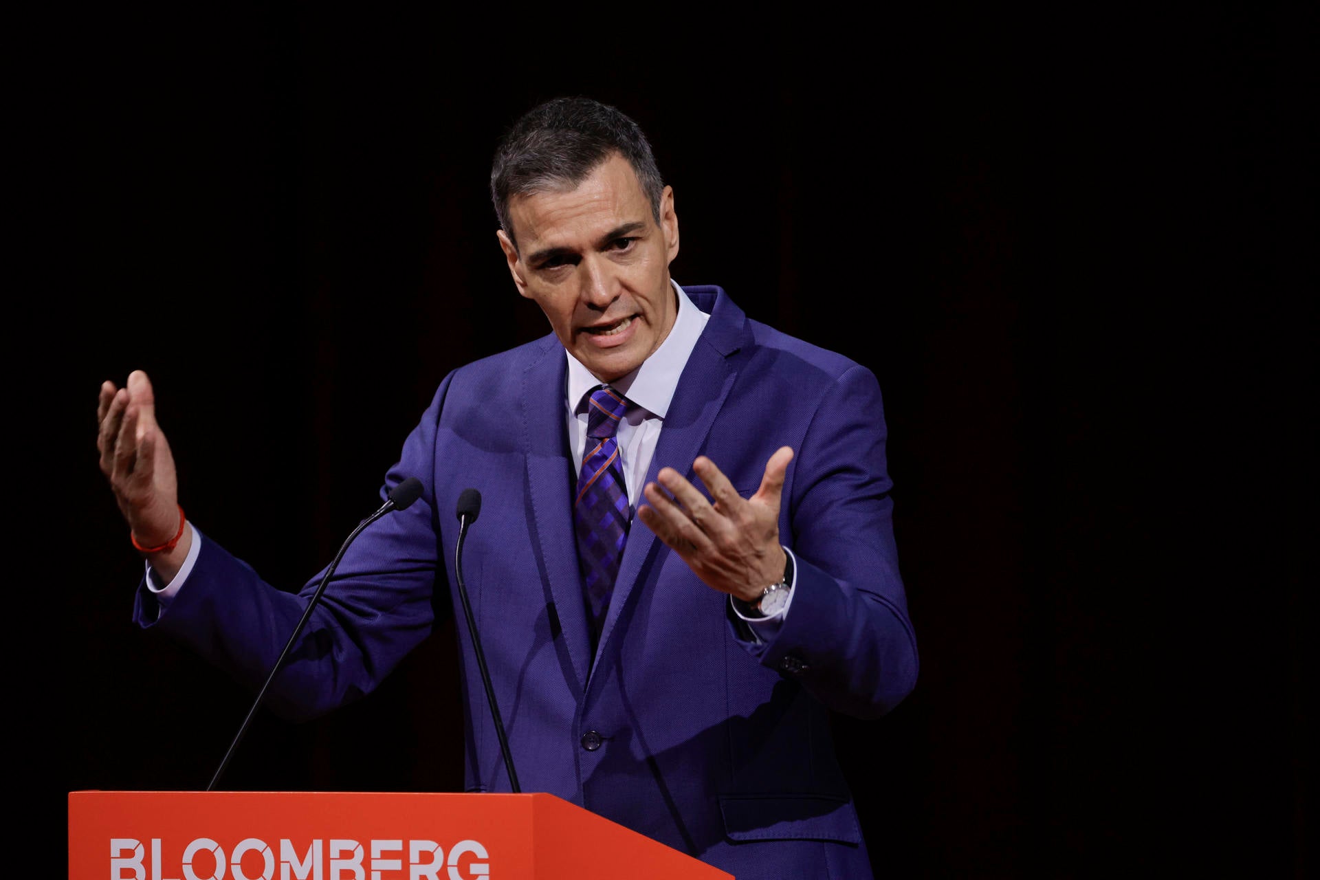El presidente del Gobierno, Pedro Sánchez, durante su intervención en 'Bloomberg CityLab 2026', foro para abordar el papel de las ciudades. El presidente del Gobierno, Pedro Sánchez, durante su intervención en 'Bloomberg CityLab 2026', foro para abordar el papel de las ciudades.