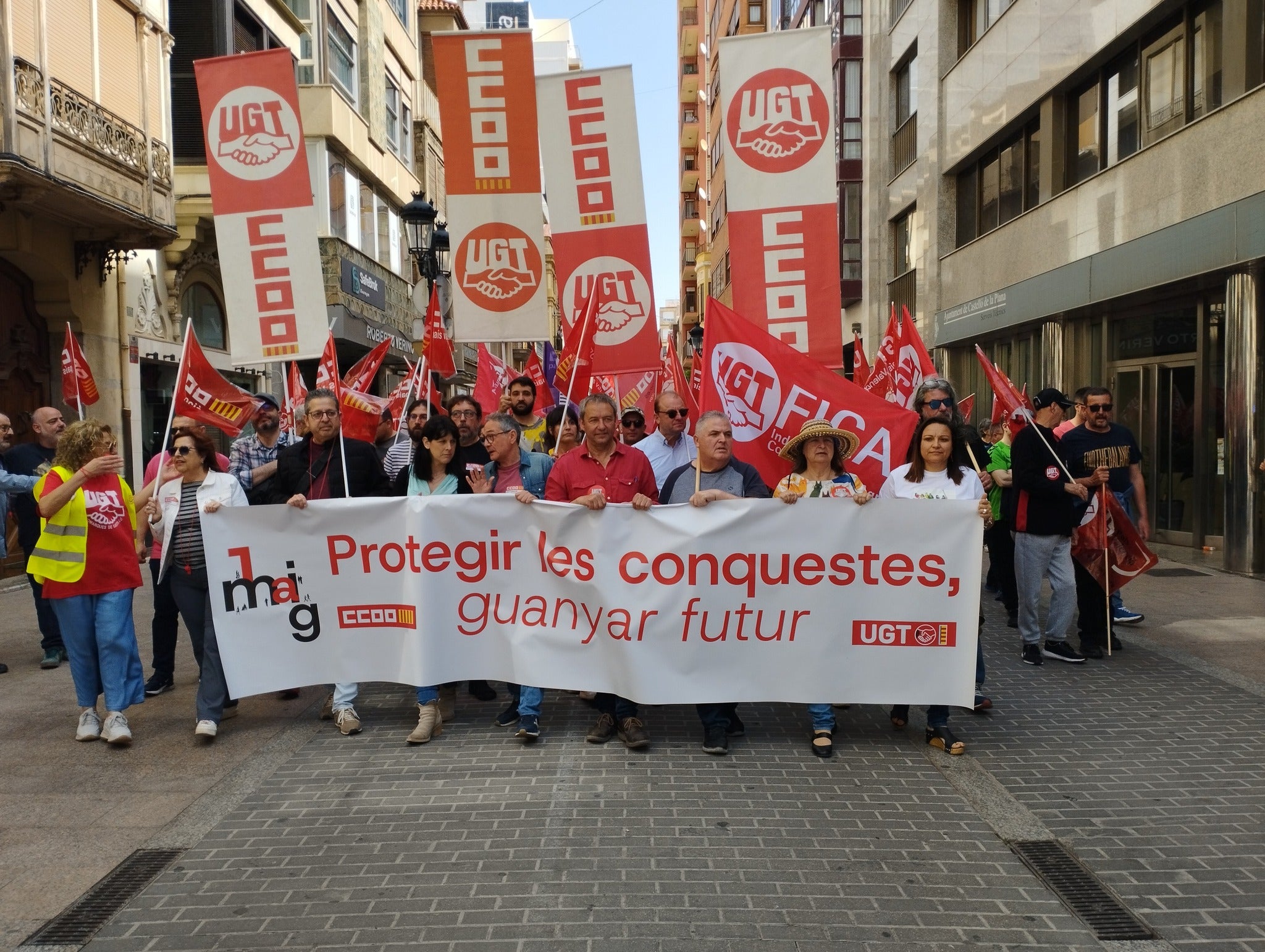 Castellón se moviliza este 1 de mayo con el foco en la vivienda, empleo y la prevención de riesgos Castellón se moviliza este 1 de mayo con el foco en la vivienda, empleo y la prevención de riesgos