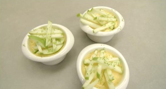 La receta de Robin Food para preparar una crema cuajada de coco y chocolate blanco