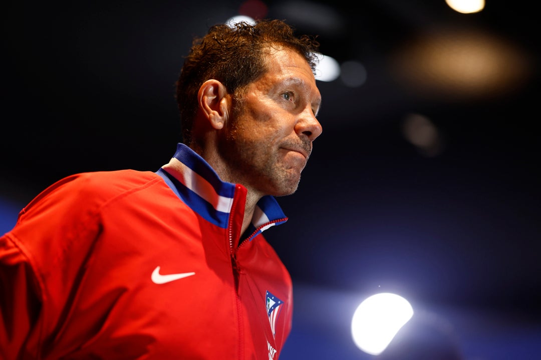 Simeone: "Me siento en paz" Simeone: "Me siento en paz"