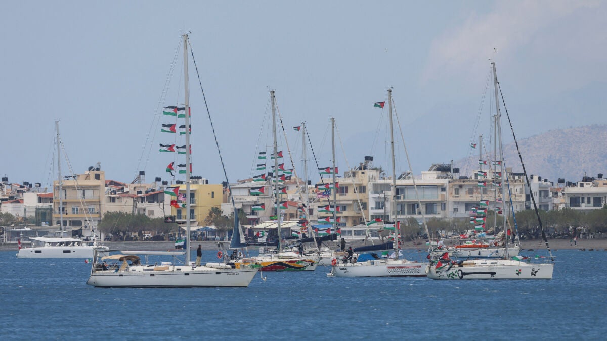 El activista español de la flotilla rumbo a Gaza inicia una huelga de hambre tras ser arrestado por Israel: 