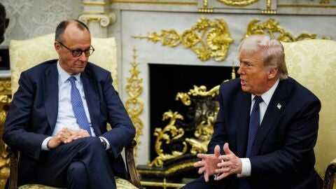 El canciller alem&aacute;n, Friedrich Merz, y el presidente de Estados Unidos, Donald Trump