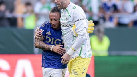 Cazorla al final del partido