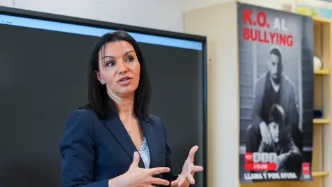 La consejera de Educación, Ciencia y Universidades, Mercedes Zarzalejo, en la presentación de la campaña La consejera de Educación, Ciencia y Universidades, Mercedes Zarzalejo, en la presentación de la campaña