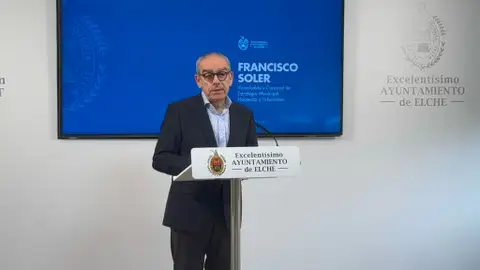 Francisco Soler, concejal de Estrategia Municipal de Elche. Francisco Soler, concejal de Estrategia Municipal de Elche.