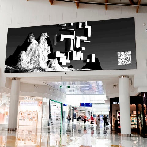 Pantalla gigante del centro comercial L´ALjub