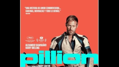 Cartel de Pillion en el ciclo de cine VOSE