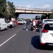 Un accidente múltiple en la autovía de Palma deja seis heridos leves y largas retenciones