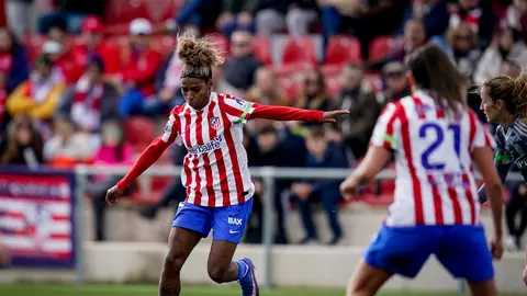 Luany Vitoria Da Silva Rosa del Atlético de Madrid en acción durante la Liga Femenina Española, Liga F, partido de fútbol jugado entre el Atlético de Madrid Femenino y Granada CF Femenino en el Centro Deportivo Wanda Alcalá de Henares el 31 de enero de 2026, en Alcalá de Henares, Madrid, España. Luany Vitoria Da Silva Rosa del Atlético de Madrid en acción durante la Liga Femenina Española, Liga F, partido de fútbol jugado entre el Atlético de Madrid Femenino y Granada CF Femenino en el Centro Deportivo Wanda Alcalá de Henares el 31 de enero de 2026, en Alcalá de Henares, Madrid, España.