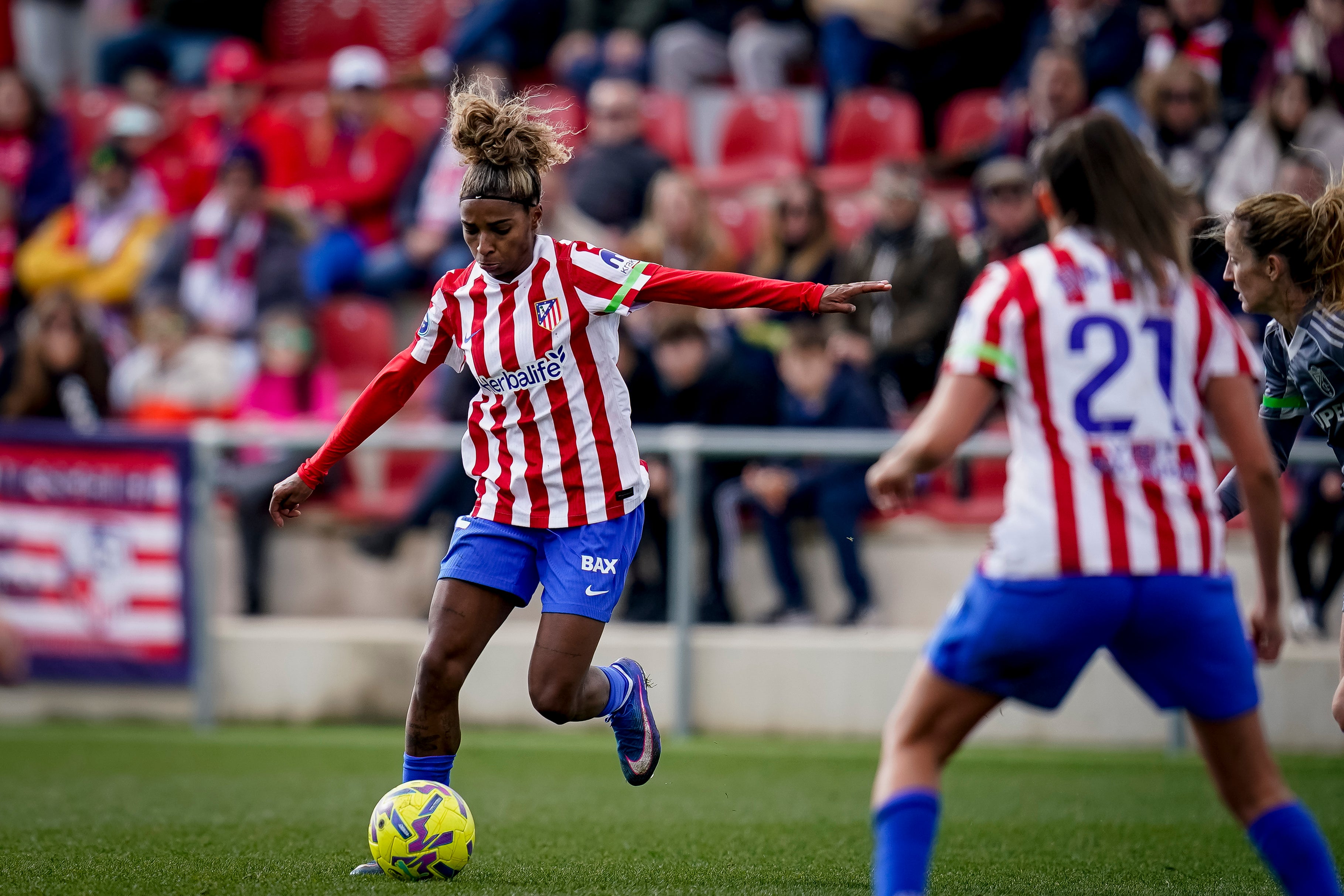 Luany Vitoria Da Silva Rosa del Atlético de Madrid en acción durante la Liga Femenina Española, Liga F, partido de fútbol jugado entre el Atlético de Madrid Femenino y Granada CF Femenino en el Centro Deportivo Wanda Alcalá de Henares el 31 de enero de 2026, en Alcalá de Henares, Madrid, España. Luany Vitoria Da Silva Rosa del Atlético de Madrid en acción durante la Liga Femenina Española, Liga F, partido de fútbol jugado entre el Atlético de Madrid Femenino y Granada CF Femenino en el Centro Deportivo Wanda Alcalá de Henares el 31 de enero de 2026, en Alcalá de Henares, Madrid, España.