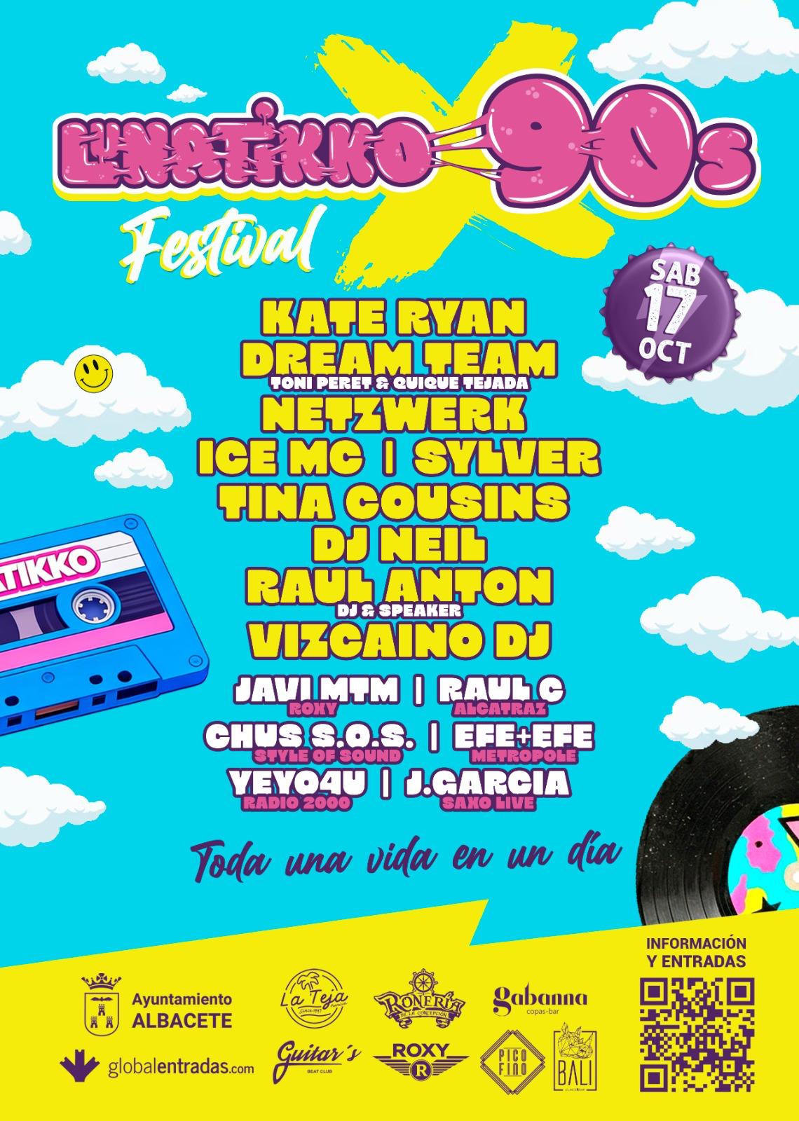 El" Festival Lunátikko 90s" revivirá en octubre los grandes éxitos de esa década El" Festival Lunátikko 90s" revivirá en octubre los grandes éxitos de esa década