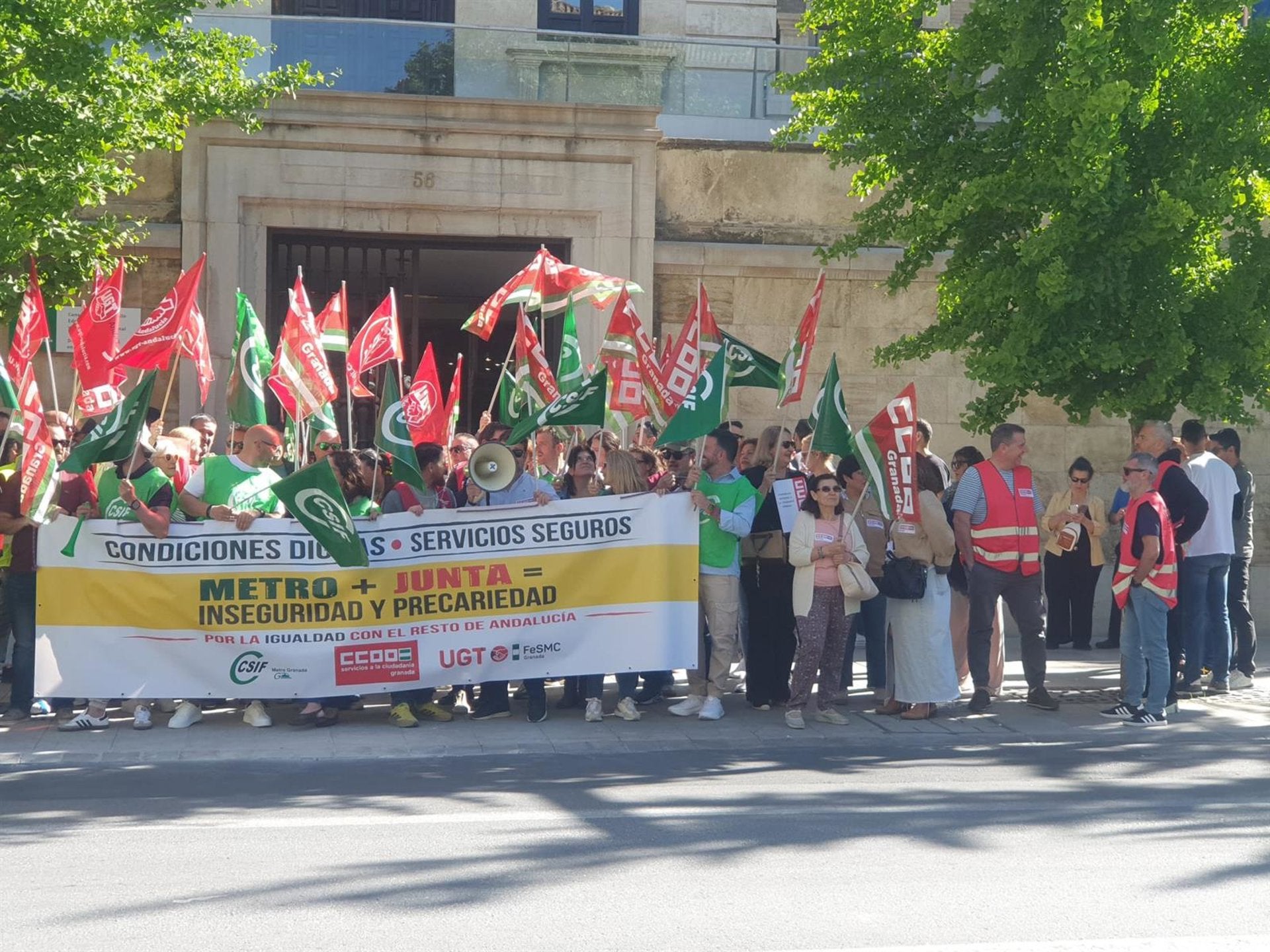 Huelga en el metro de Granada: paros parciales del 11 al 14 de mayo y paro total el día 15 Huelga en el metro de Granada: paros parciales del 11 al 14 de mayo y paro total el día 15