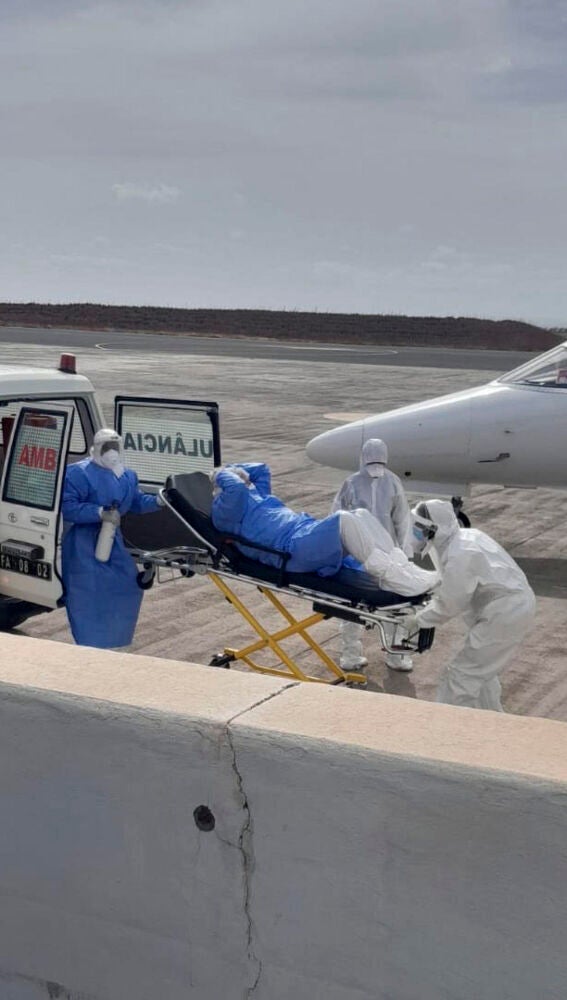 Evacuación de un paciente sospechoso de ser un caso de hantavirus 