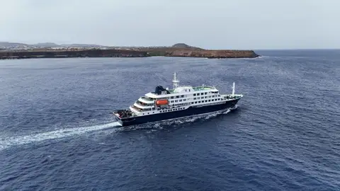 Imagen del crucero con casos de hantavirus. Imagen del crucero con casos de hantavirus.