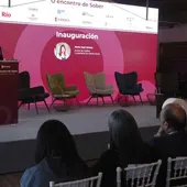 Momento da inauguración do Encontro a cargo da conselleira de Medio Rural, María José Gómez. Imaxe: Xunta Momento da inauguración do Encontro a cargo da conselleira de Medio Rural, María José Gómez. Imaxe: Xunta