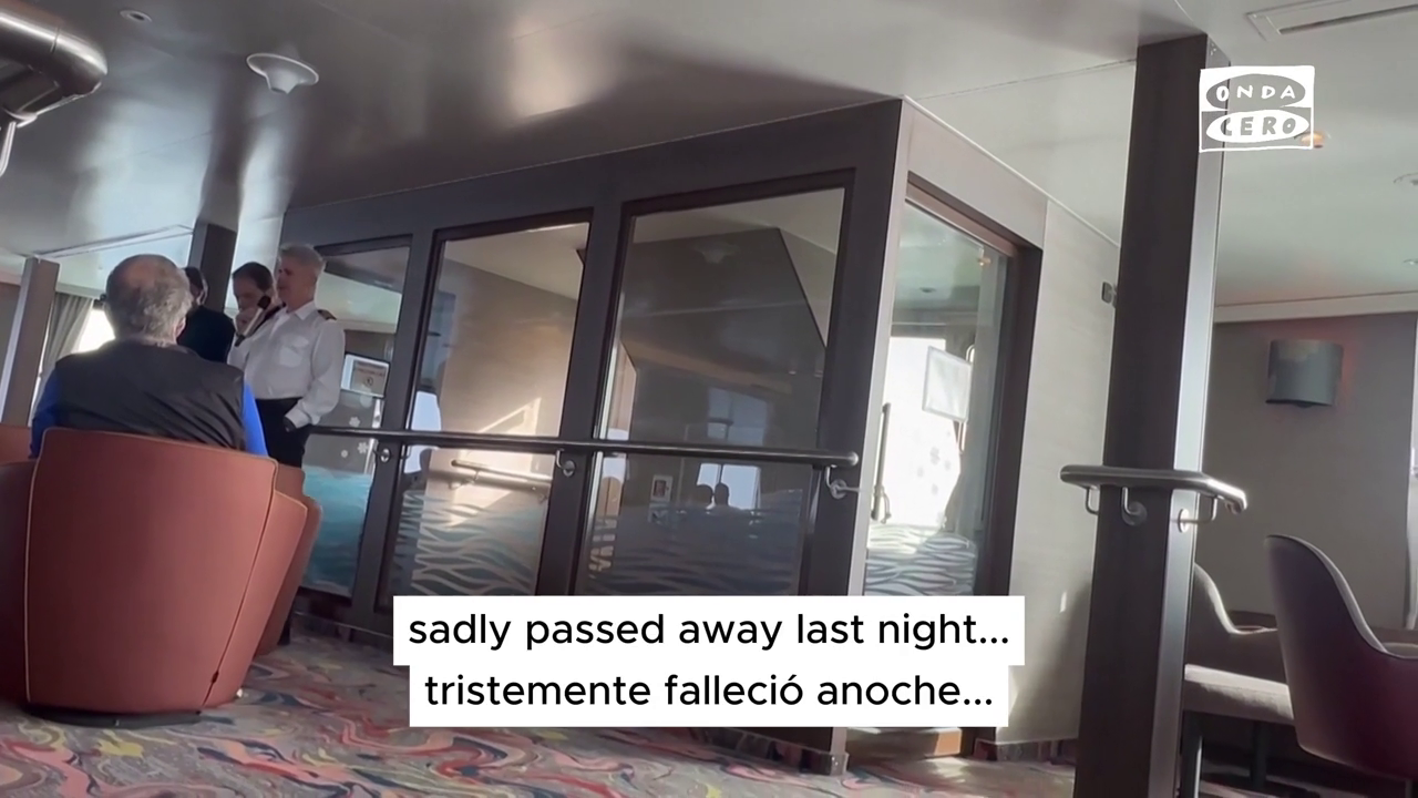 El vídeo en el que el capitán del crucero del hantavirus habla con los viajeros tras la primera muerte: "No es contagioso, el barco es seguro" El vídeo en el que el capitán del crucero del hantavirus habla con los viajeros tras la primera muerte: "No es contagioso, el barco es seguro"